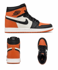 JORDAN 1 HI ORG/W/BLK